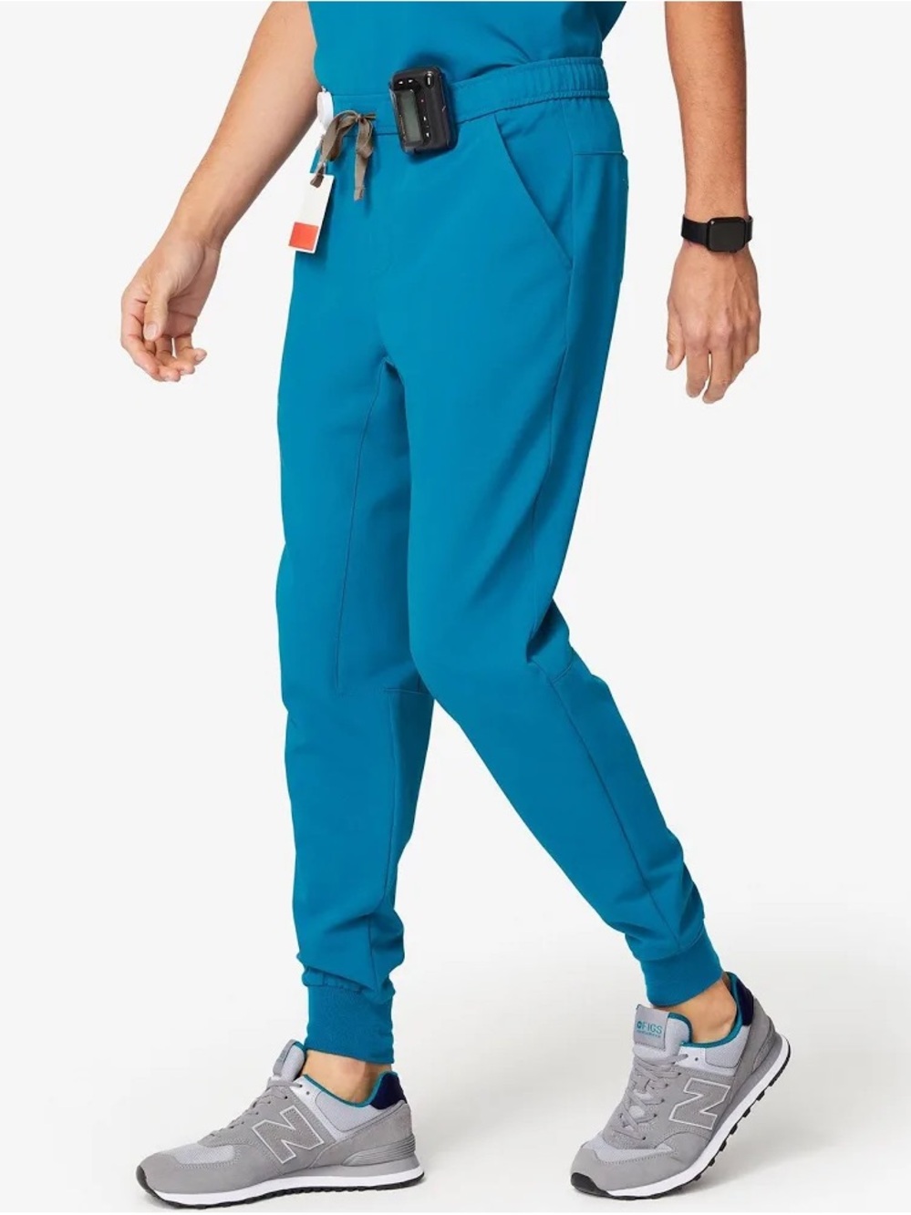 Figs men’s tansen scrub pants joggers in alps blue